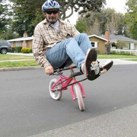 Mini Recumbent from a Kid Bike