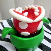 Piranha Plant Cupcake 