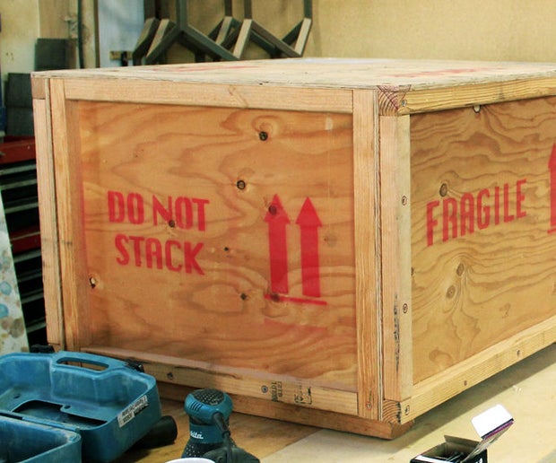 Need To Ship Something Safely How To Build A Custom Crate For Less Than 100 7 Steps With Pictures Instructables