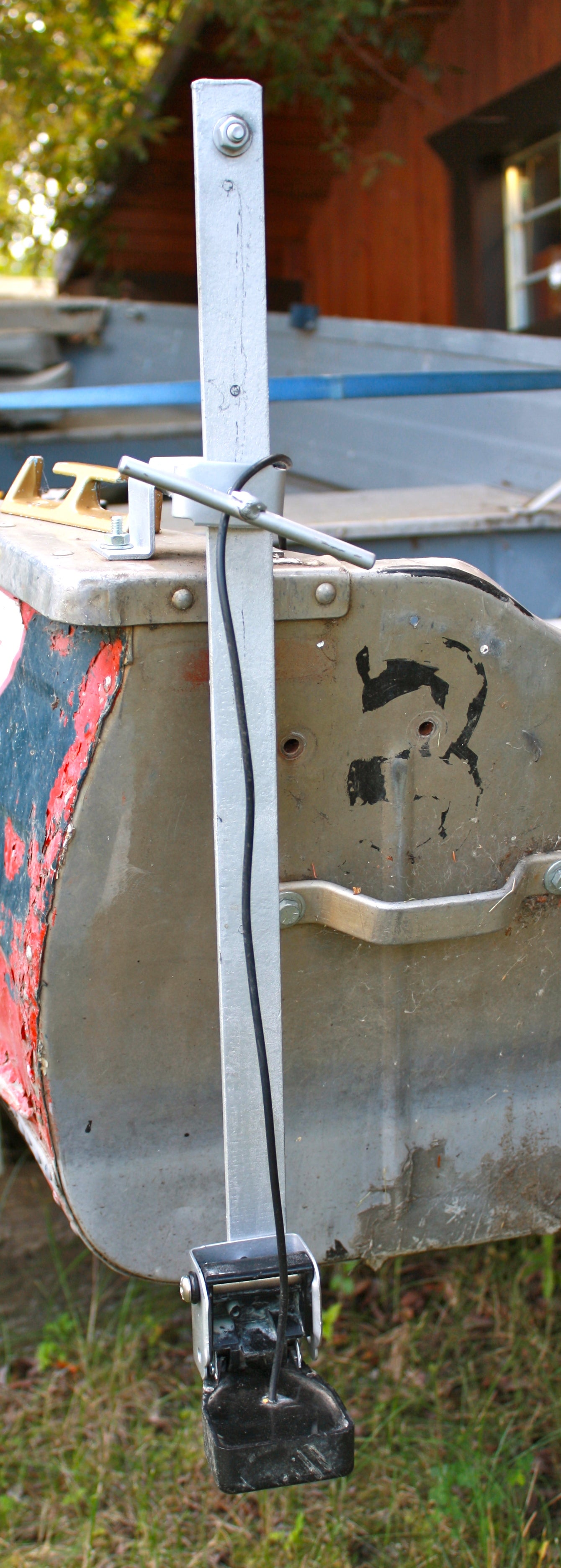 Adjustable Depth Finder Transducer Bracket