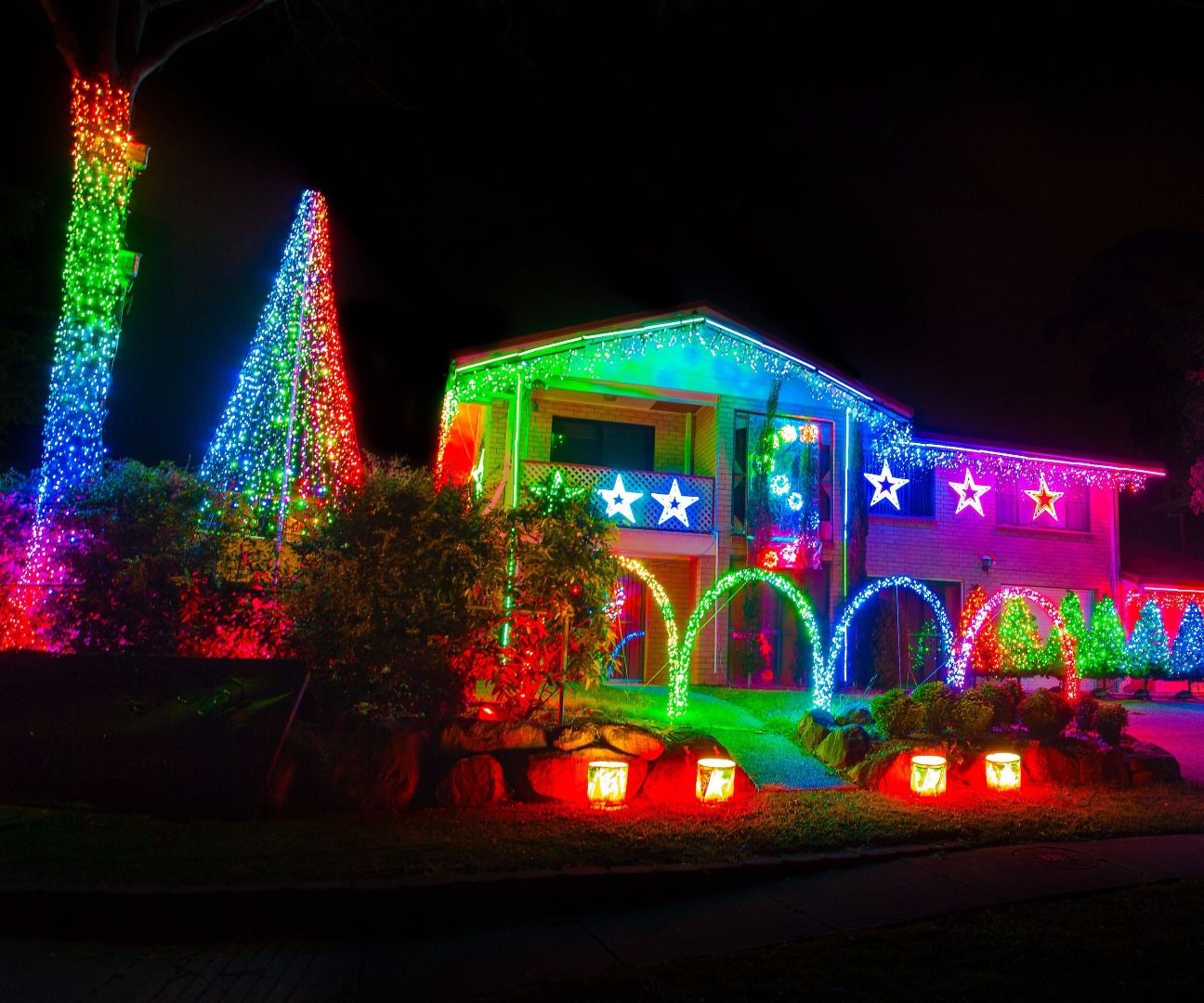 computer controlled christmas lights with light o rama 14 steps christmas spotlights for house