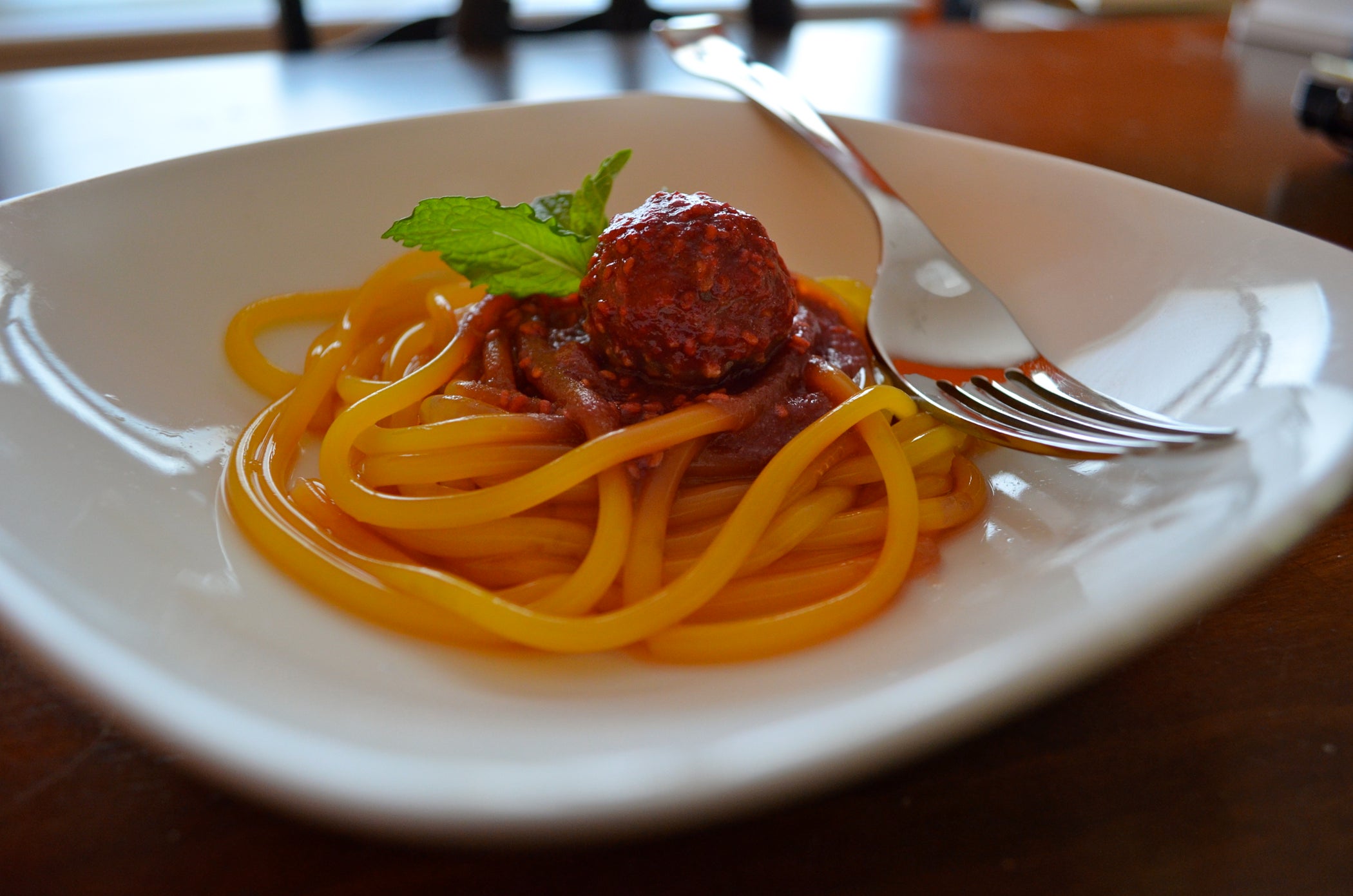 Mango Chocolate Raspberry Dessert Spaghetti (with Pictures)