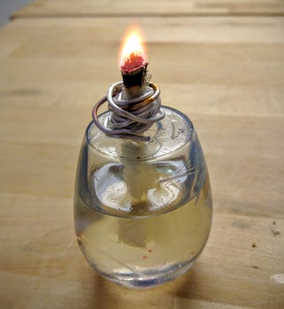 Improvised Coconut Oil Mini Lamp 3 Steps With Pictures Instructables