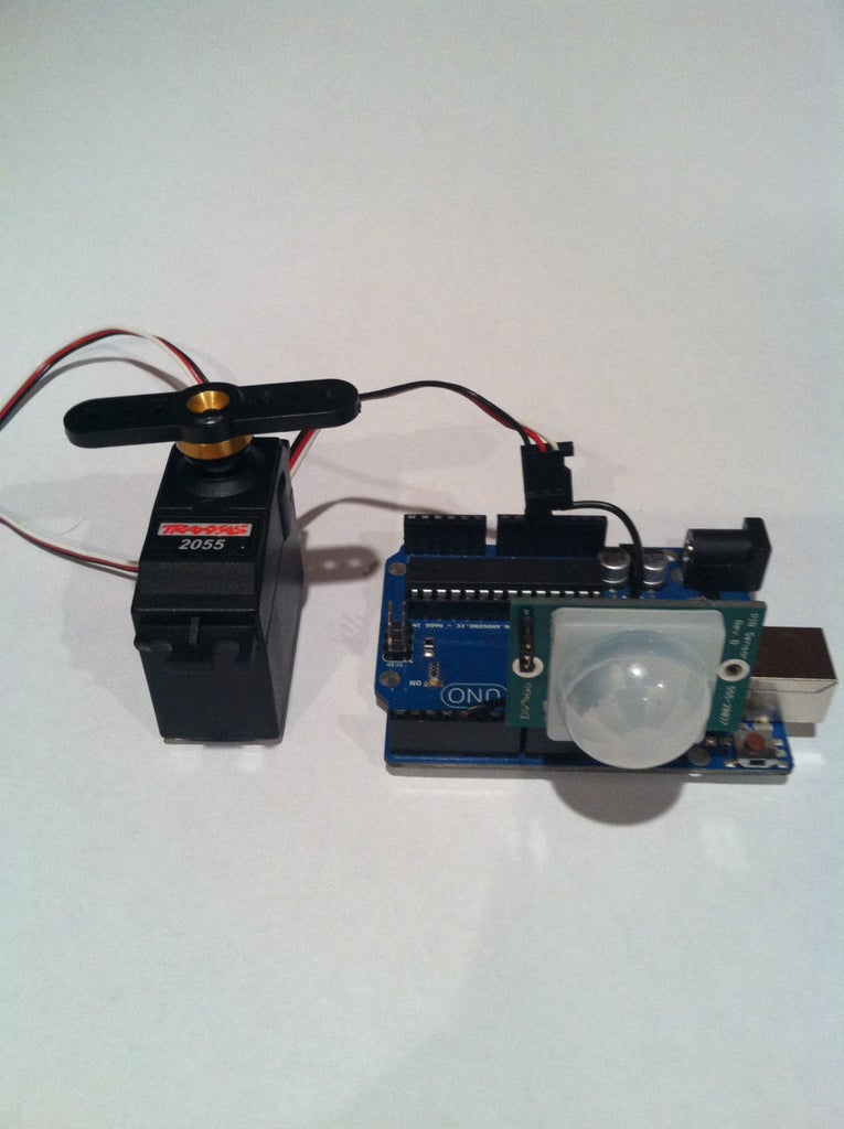 Motion Activated Servo 4 Steps Instructables