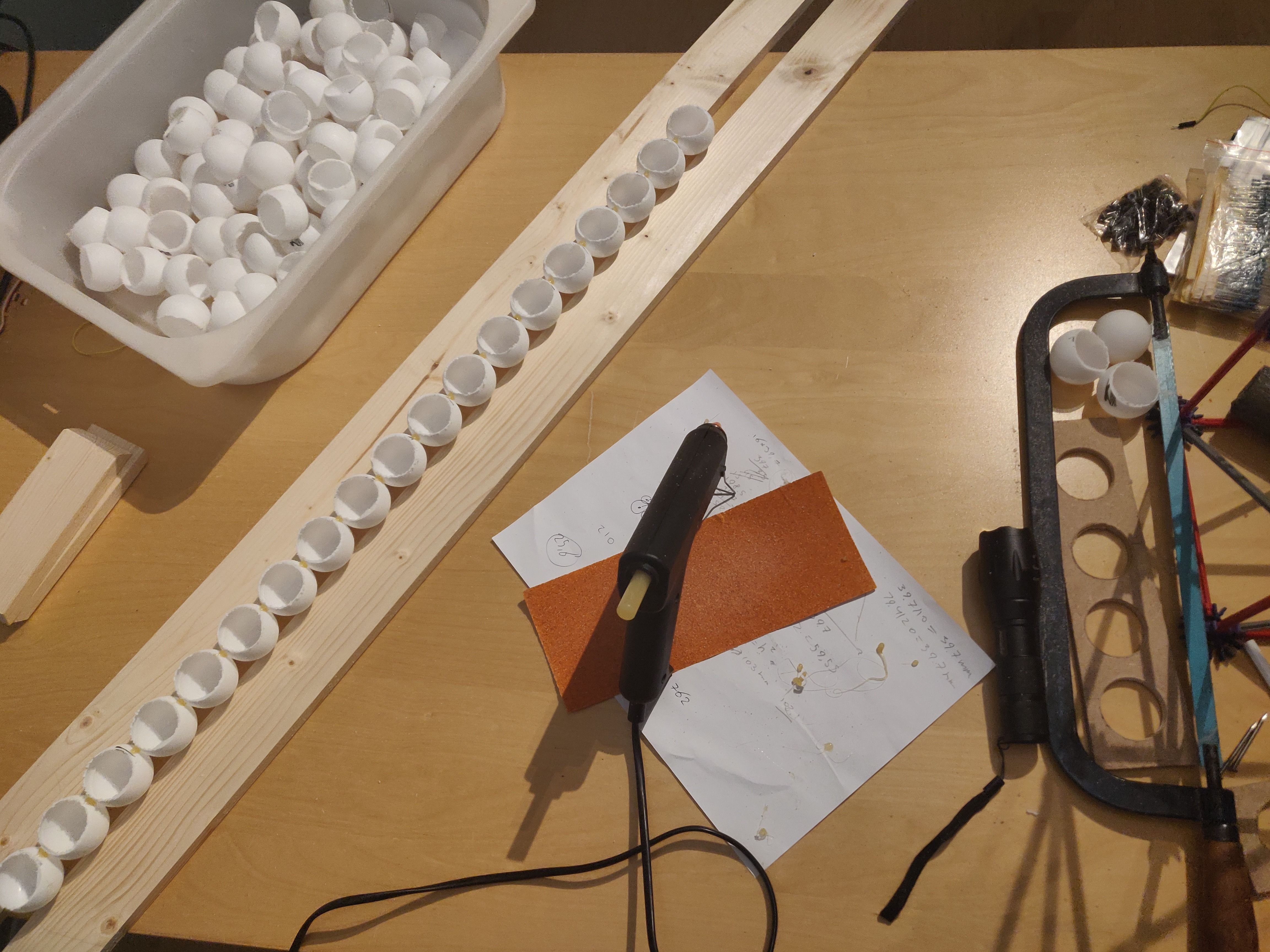 Ping Pong Ball LED Clock Trybotics