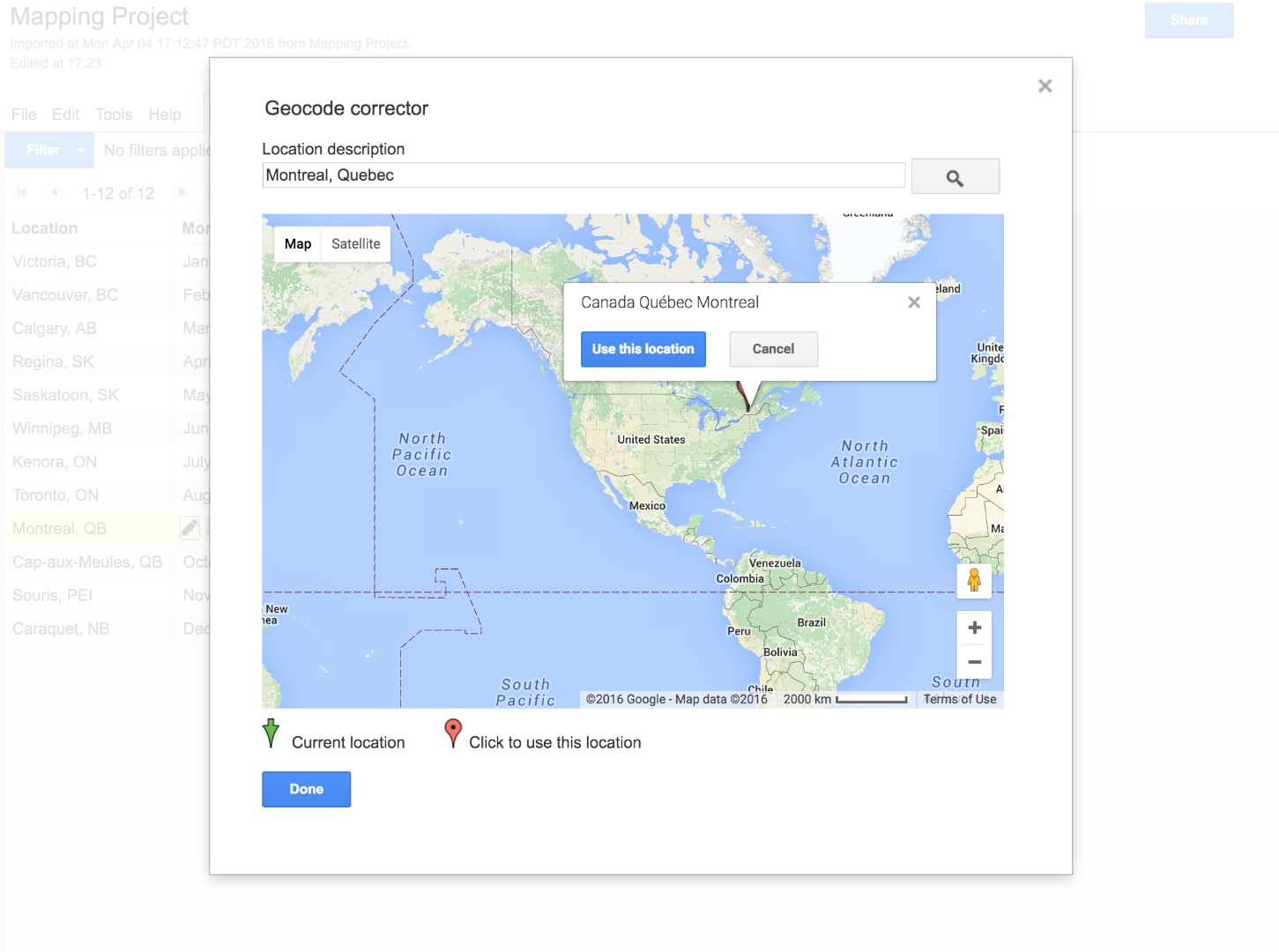Create a Clickable Google Map to Share Geographic Information and 