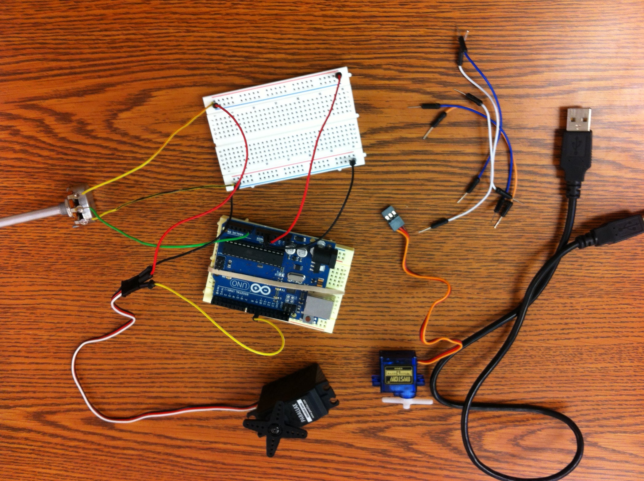 Arduino+Servo+Potentiometer : 7 Steps - Instructables