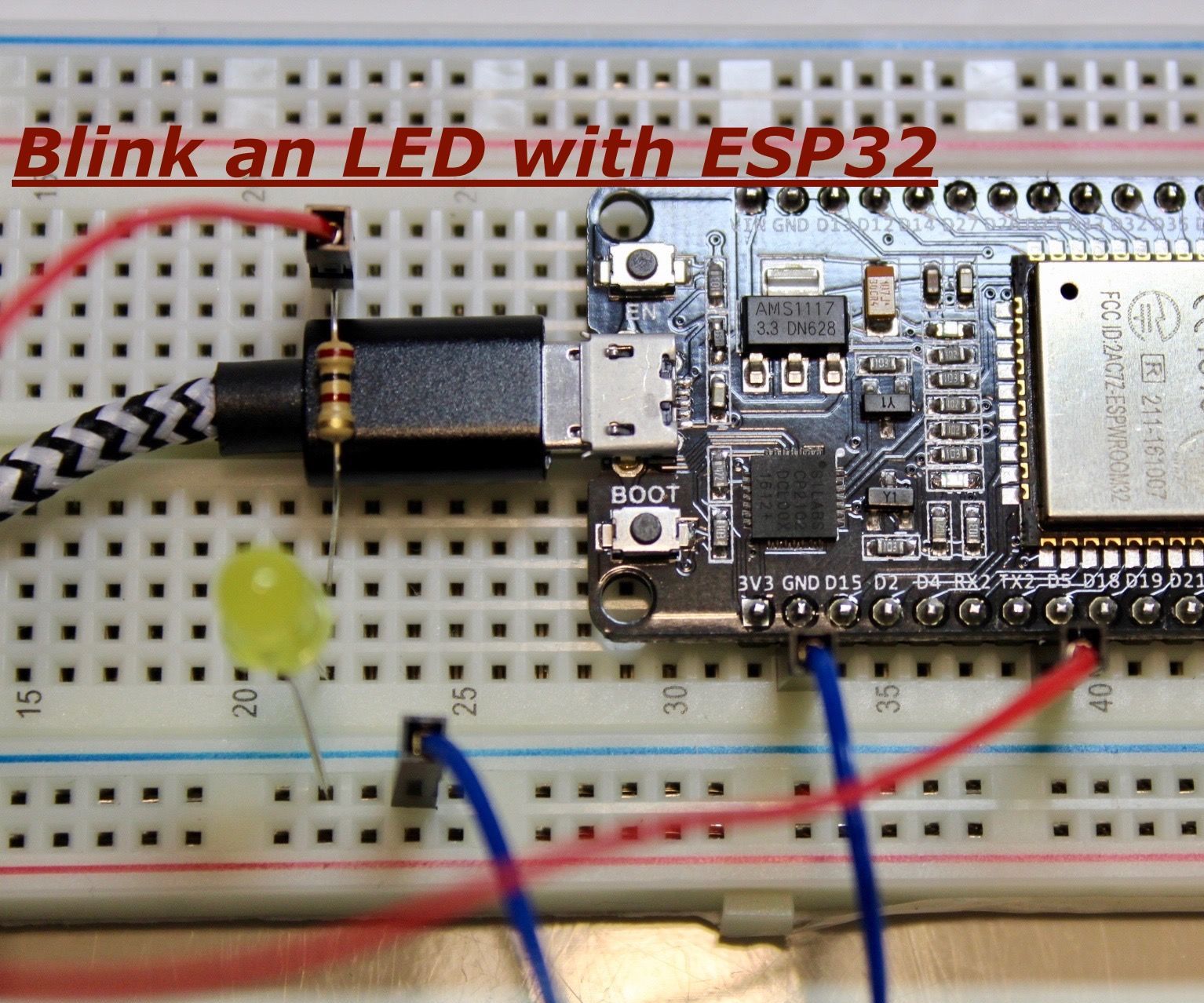 Blinking an LED With ESP32: 3 Steps