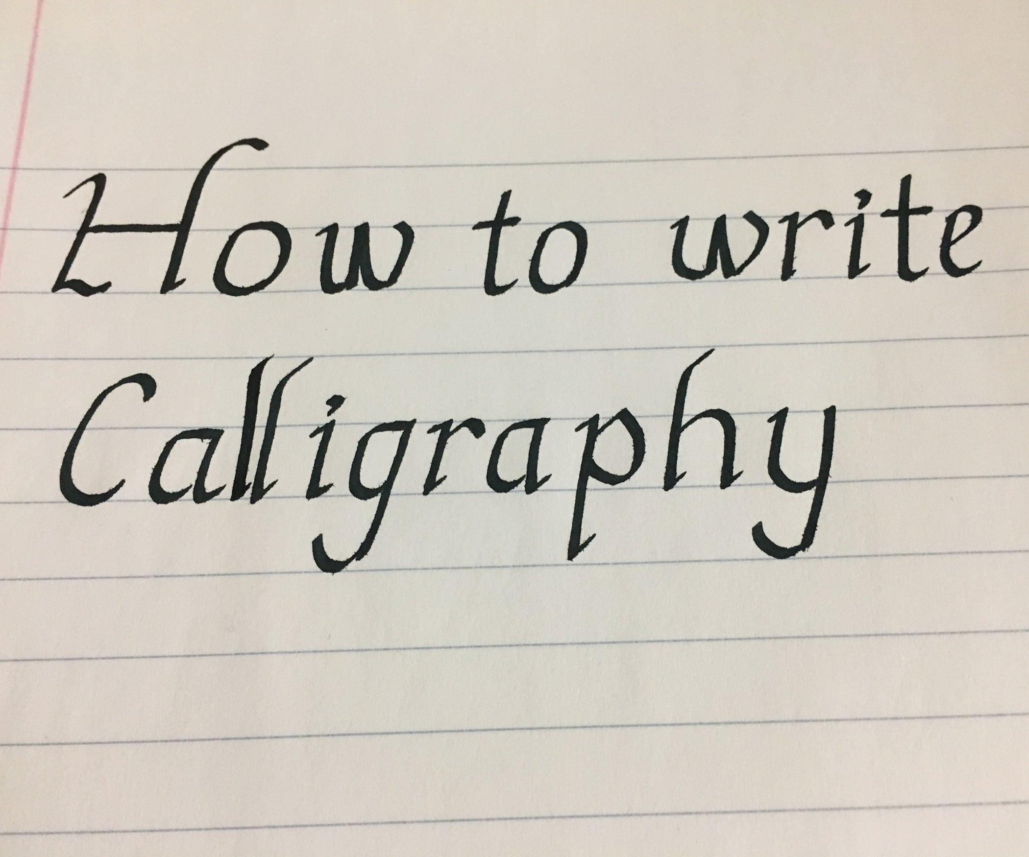 Calligraphy (Chancery Italic Hand) 5 Steps