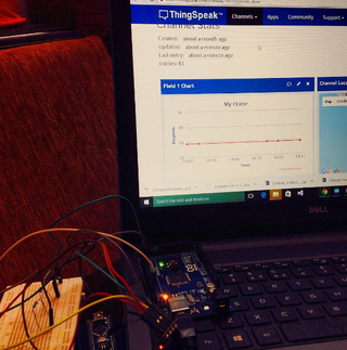 Distant Weather Monitoring Using Arduino And Esp8266 5 Steps Instructables