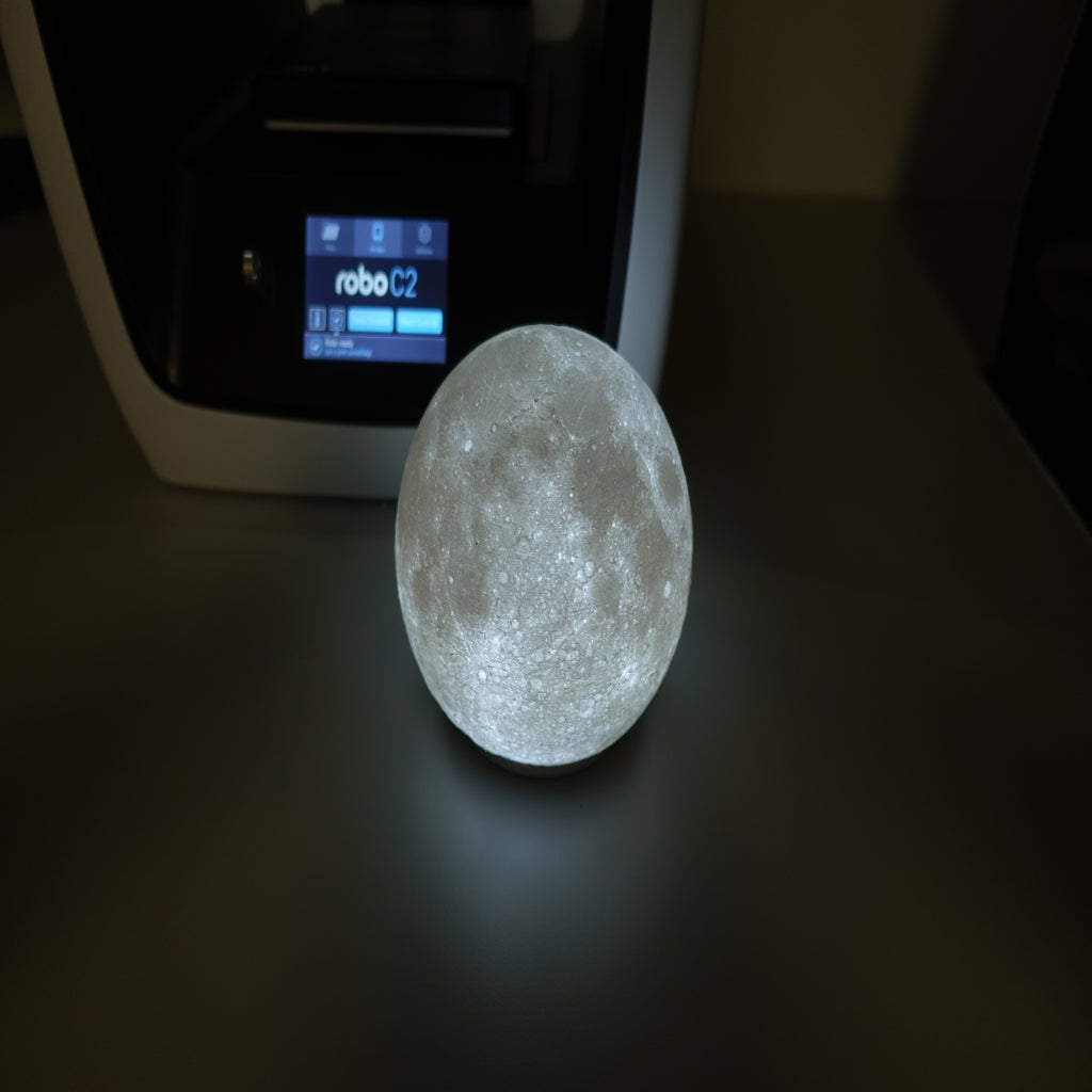 High Detailed Moon Lamp 18 Steps With Pictures Instructables