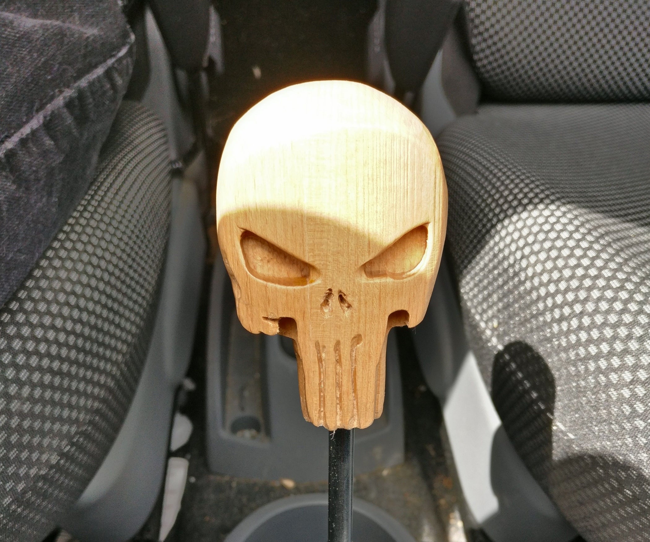 Punisher Skull Gear Shift Knob for Toyota Aygo 10 Steps (with