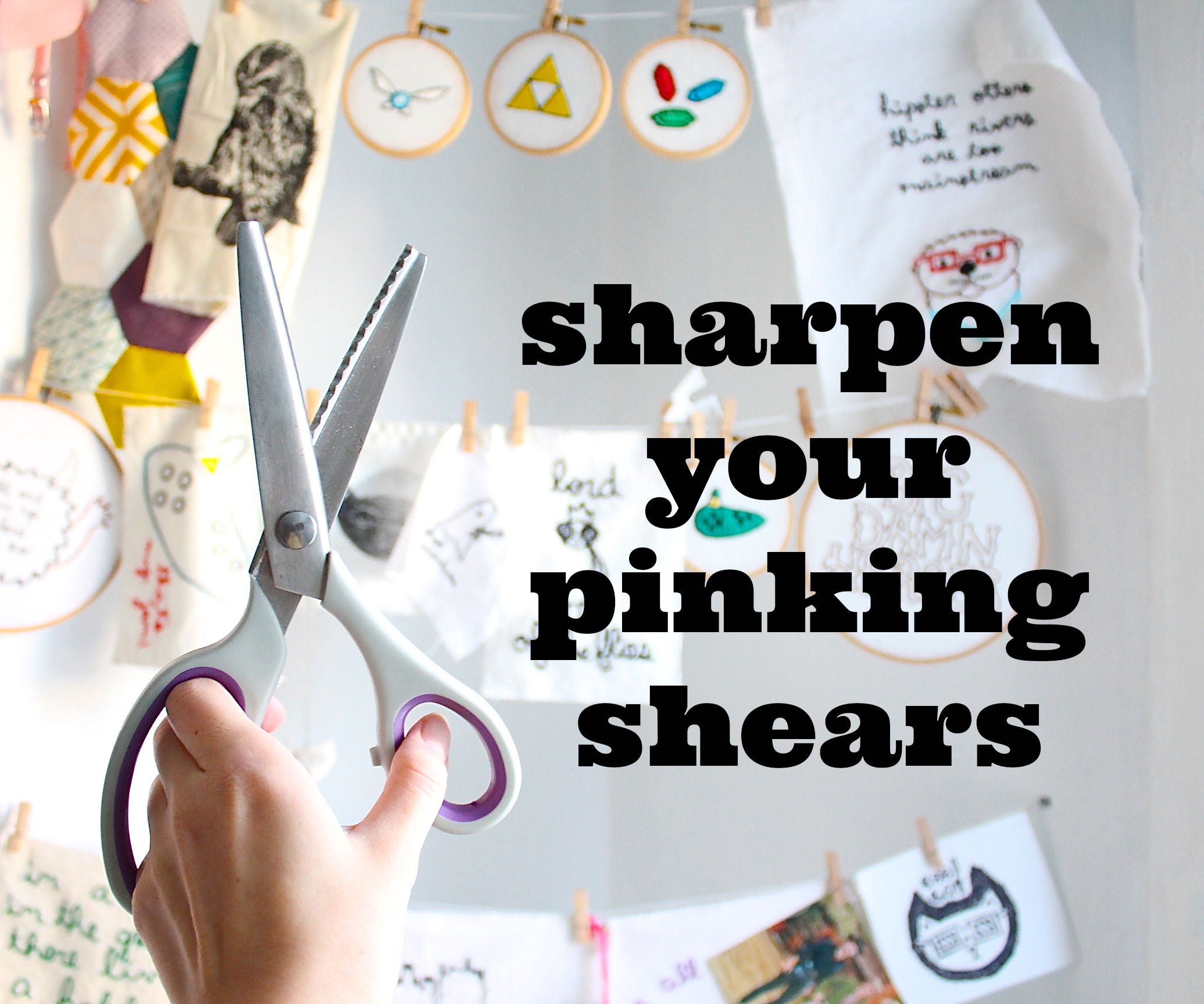 Sharpen Your Pinking Shears With Aluminum Foil 3 Steps (with Pictures)