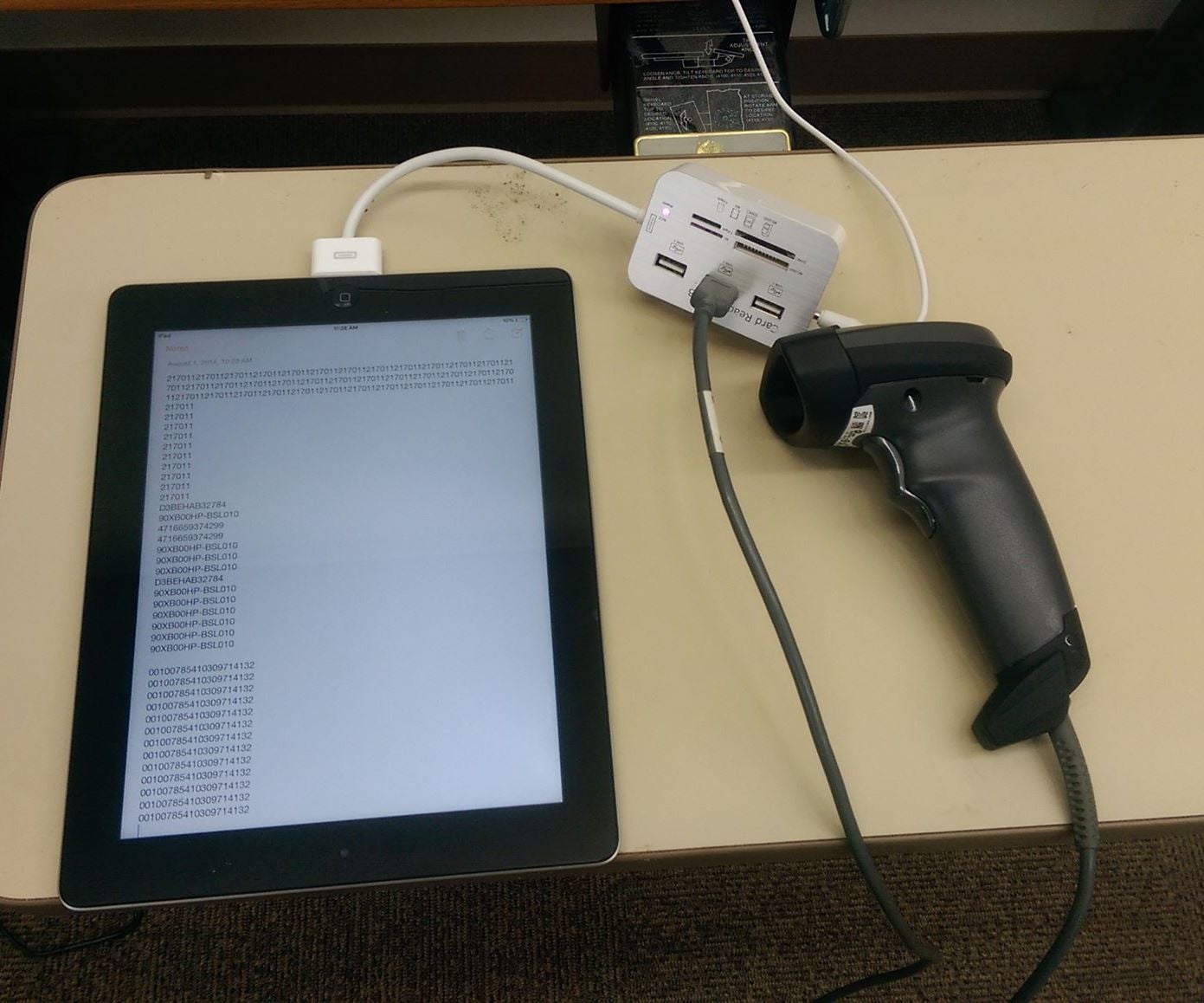 Use a USB Barcode Scanner With an IPad 4 Steps