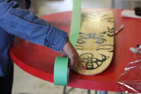 skateboard stencil art 5 steps with pictures instructables