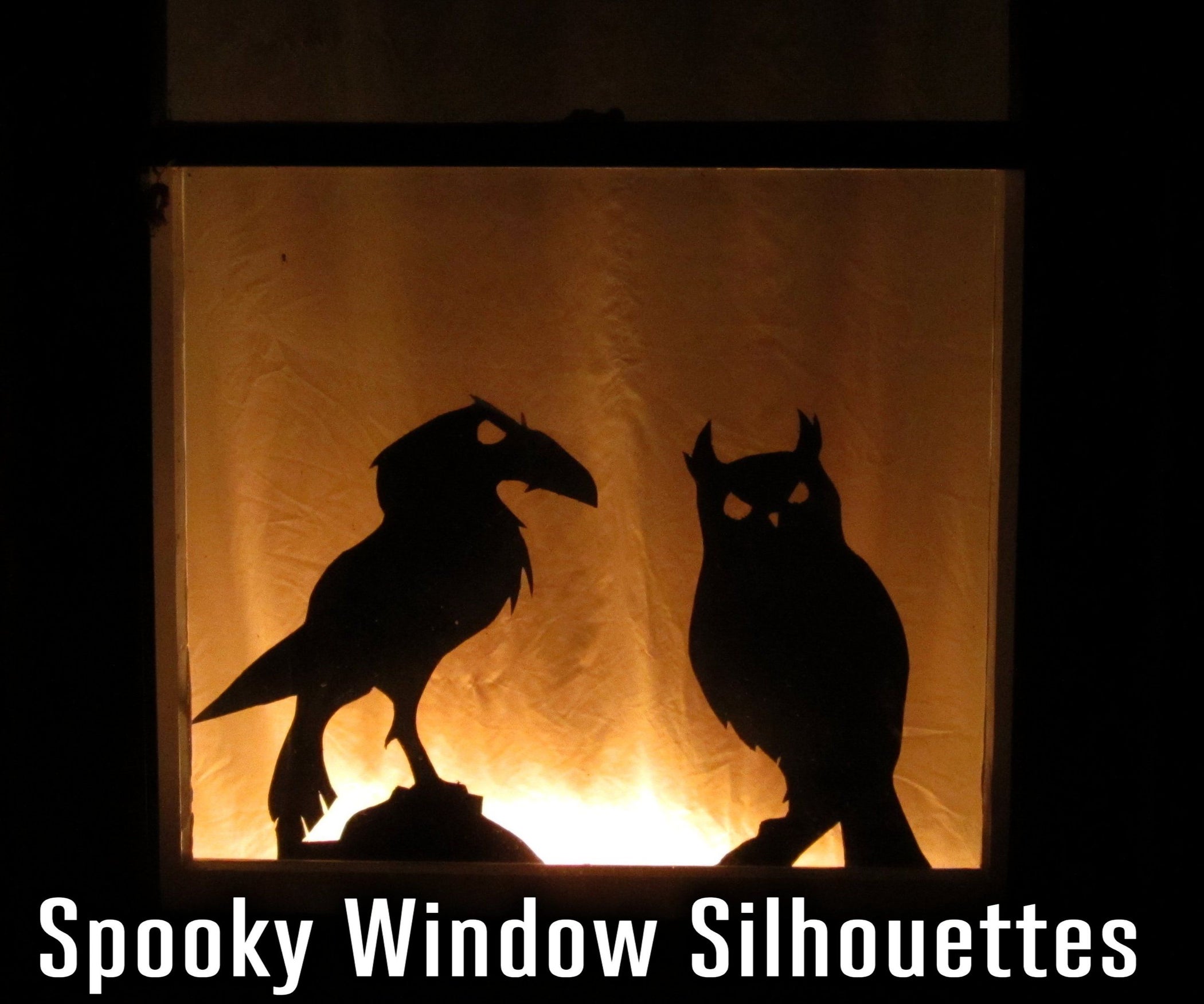 Spooky Window Silhouettes With FollowMe Eyes 12 Steps (with Pictures