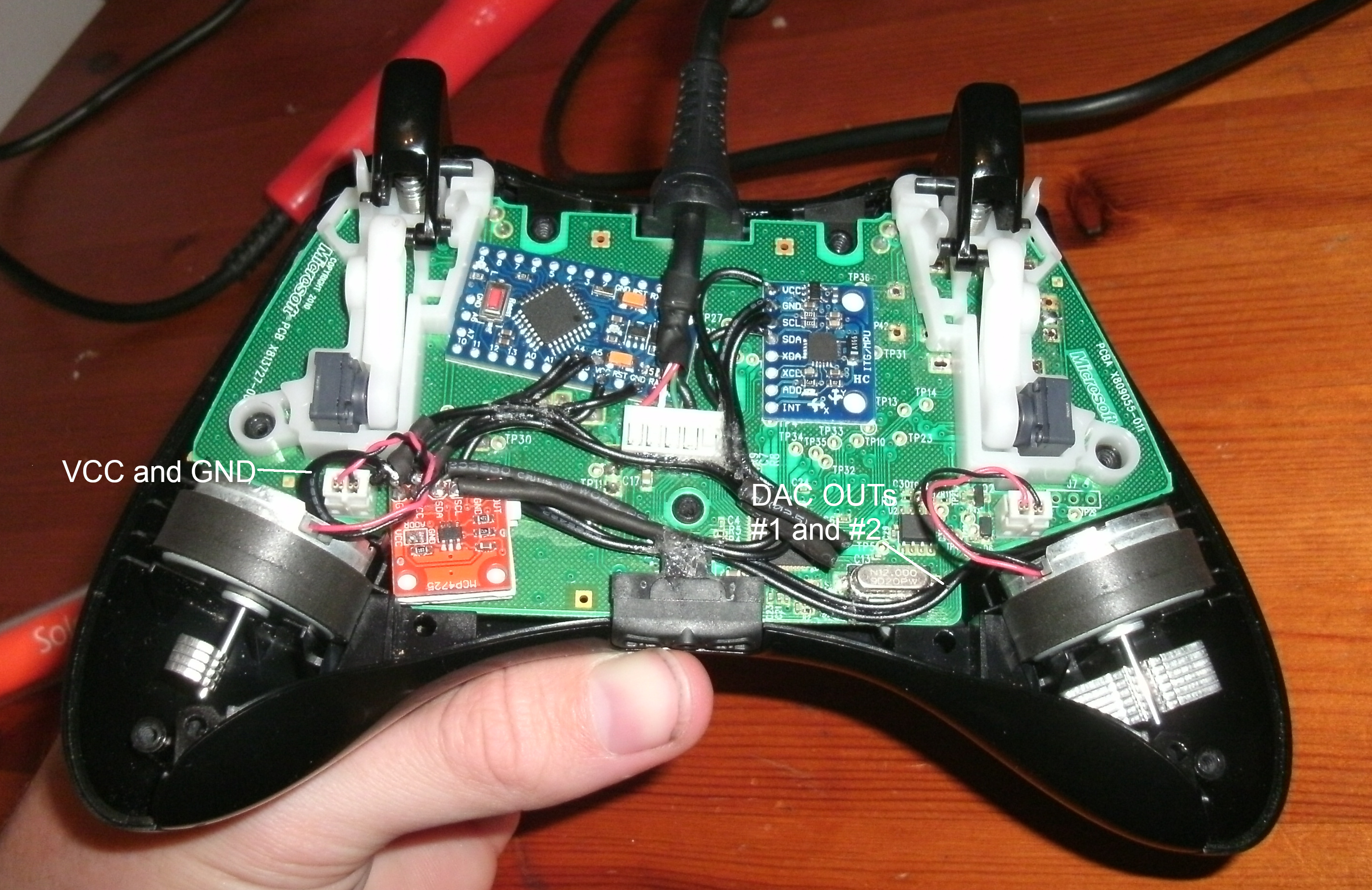 Xbox 360 Controller Accelerometer/gyro Steering Mod Trybotics
