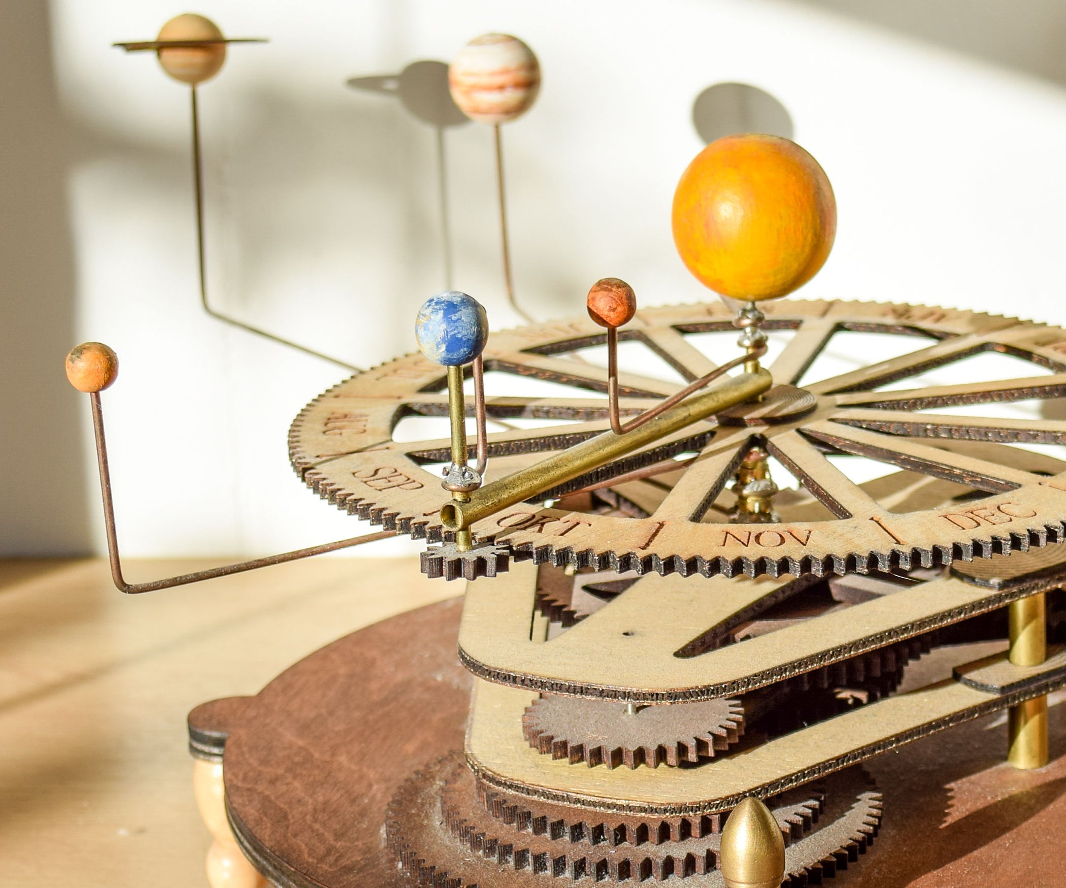Orrery a Mechanical Solar System Model, Designed for Laser Cutting