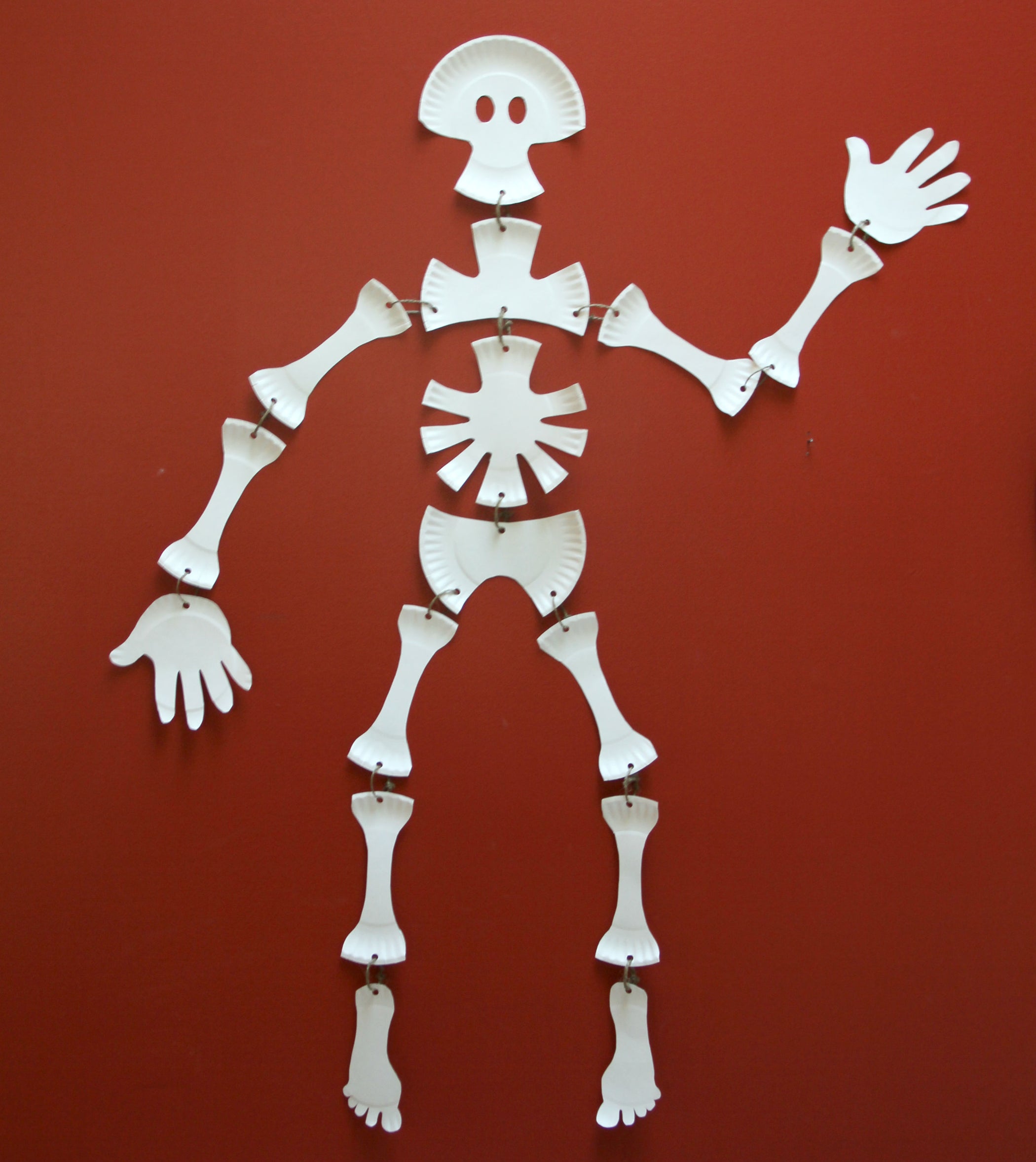 paper plate skeleton 4 steps with pictures instructables