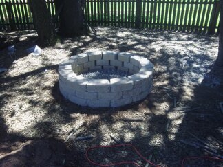 40 Inch Inner Diameter Retaining Wall Fire Pit 110 5 Steps