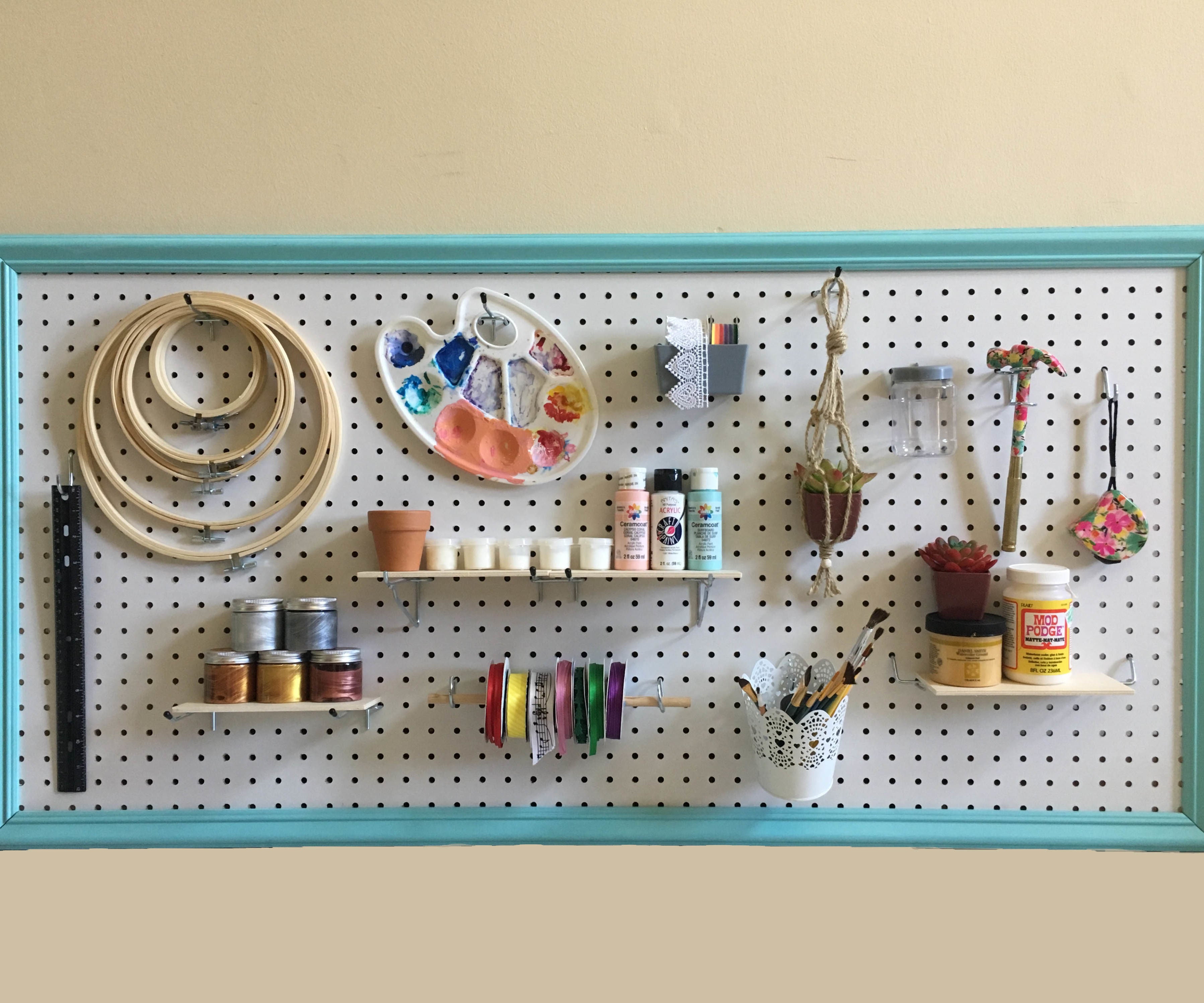 Decorative Pegboard Frame 6 Steps with Pictures Instructables Decorative Pegboard Frame 6 Steps with Pictures Instructables