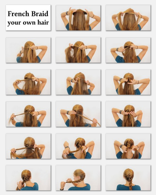 How To French Braid Your Own Hair 10 Steps With Pictures
