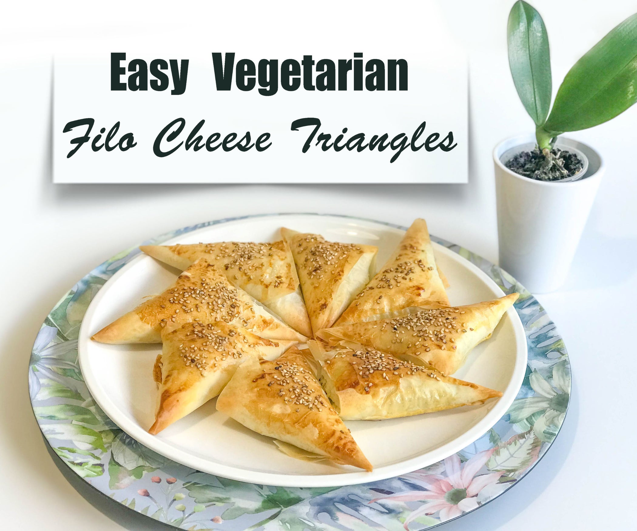 Easy Filo Cheese Triangles With Parsley 5 Steps (with Pictures