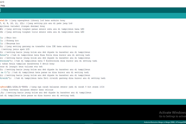 BUAT PROGRAM PADA ARDUINO IDE (CREATE a PROGRAM ON ARDUINO IDE)