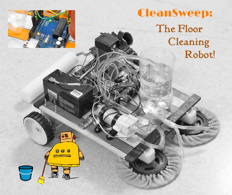 Cleansweep The Floor Cleaning Robot 12 Steps With Pictures Instructables