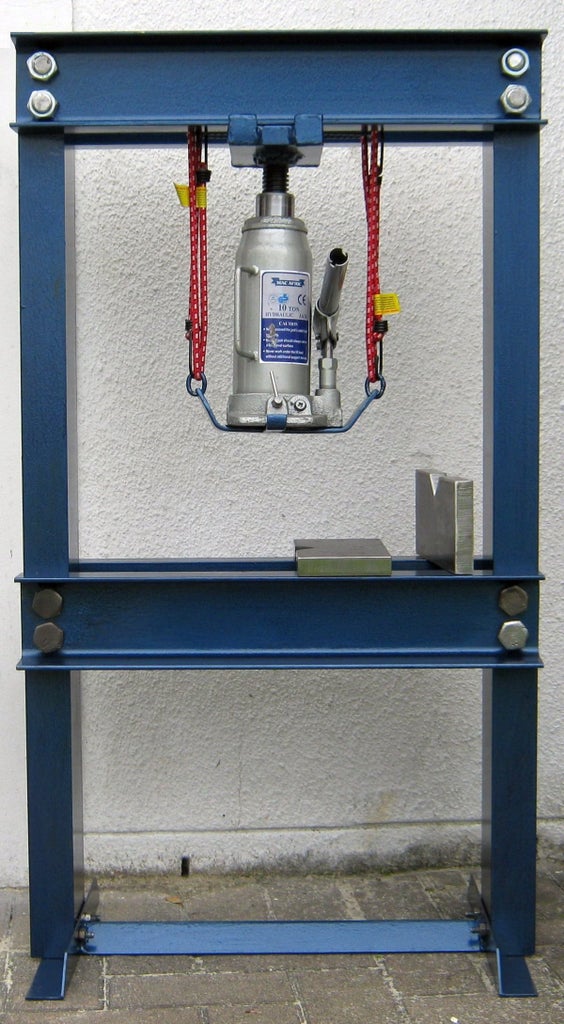 Build A 10 Ton Hydraulic Press 6 Steps Instructables