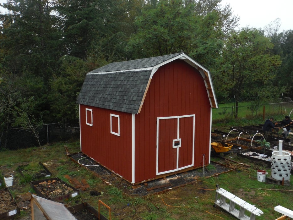 12 X16 Mini Barn Shed With Gambrel Roof 38 Steps With Pictures Instructables