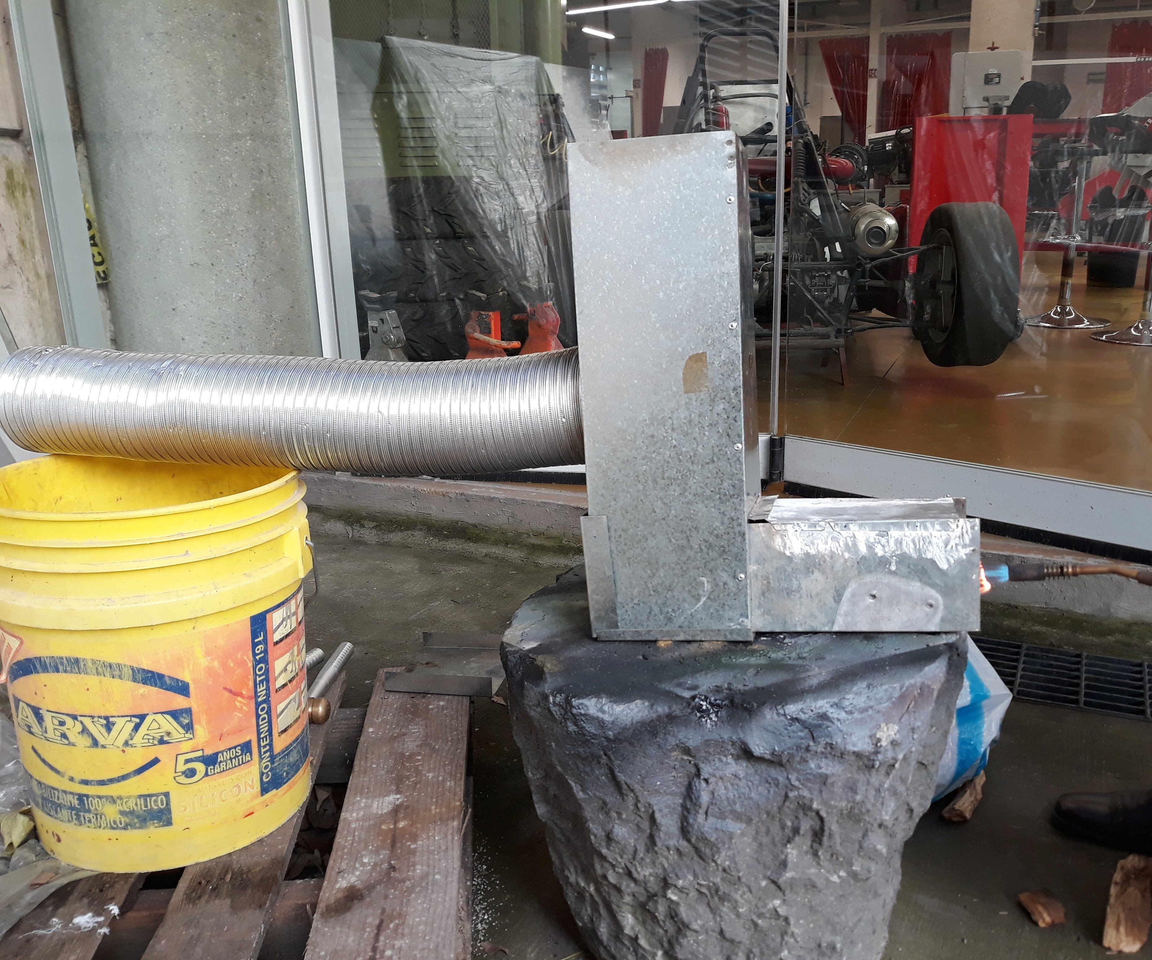 Rocket Vortex Stove 5 Steps Instructables