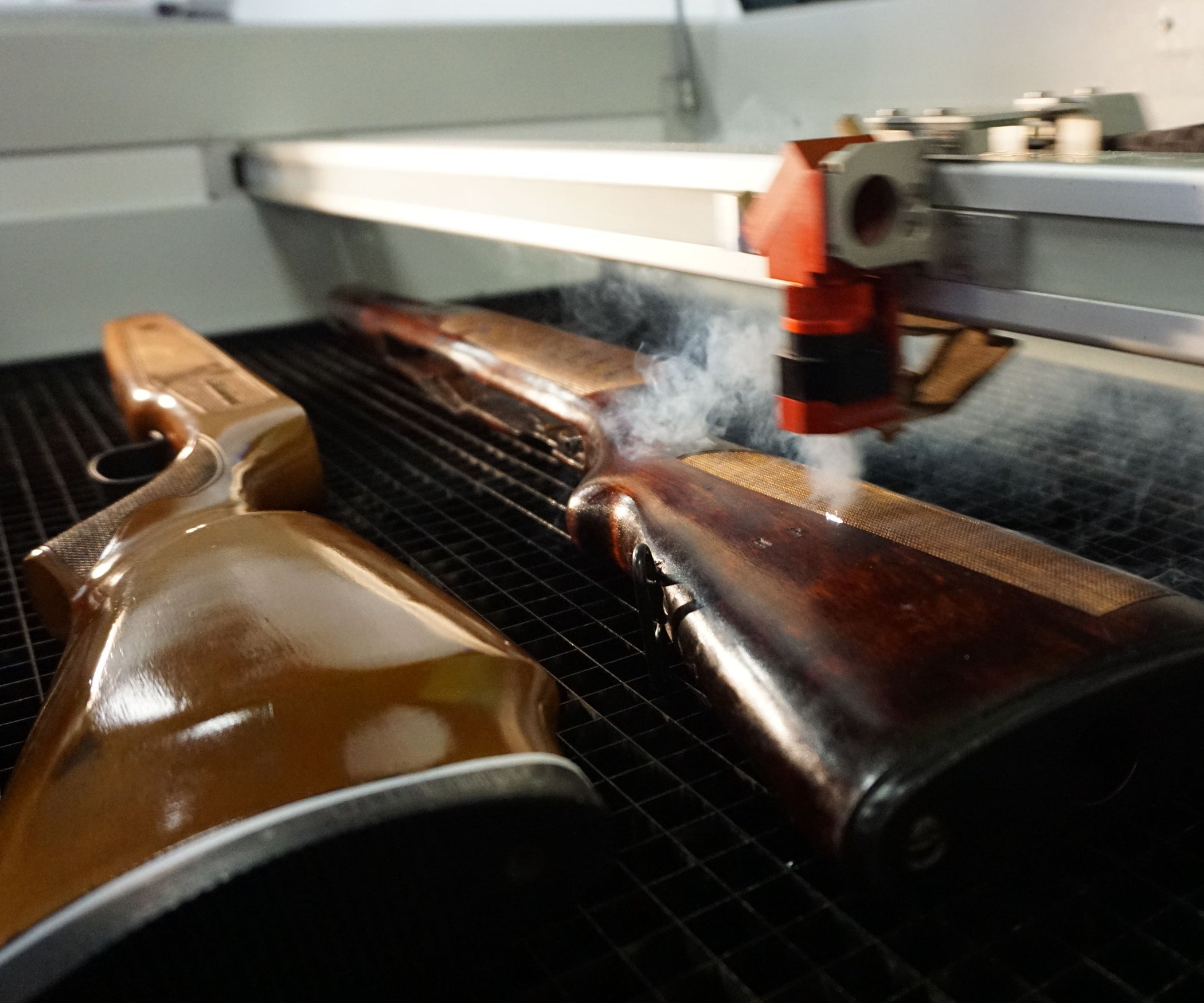 Laser Checkering Gun Stock Instructables