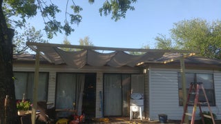 Patio Awning Pergola Type Thing 5 Steps Instructables