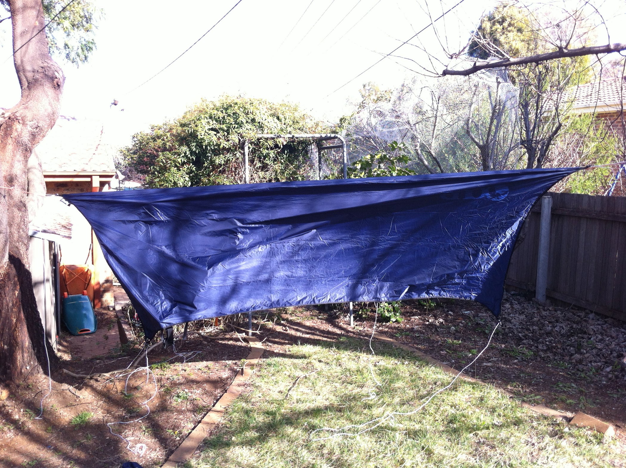 Easily Adjustable Hammock Tarp and Gear Ridgeline 4 Steps Instructables