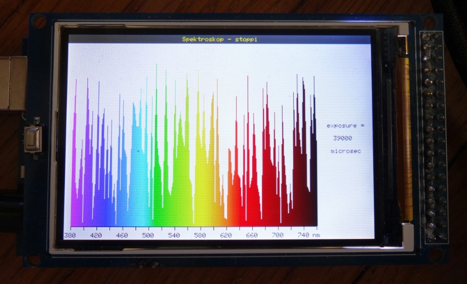 Arduino Spectroscope With TSL1401 and Display | Trybotics