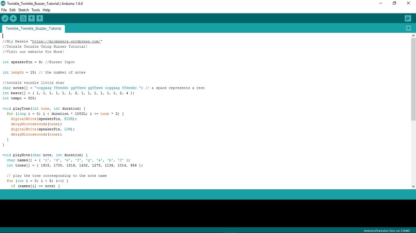 Twinkle Twinkle Using Arduino and Buzzer ; the Easiest Tutorial | Trybotics