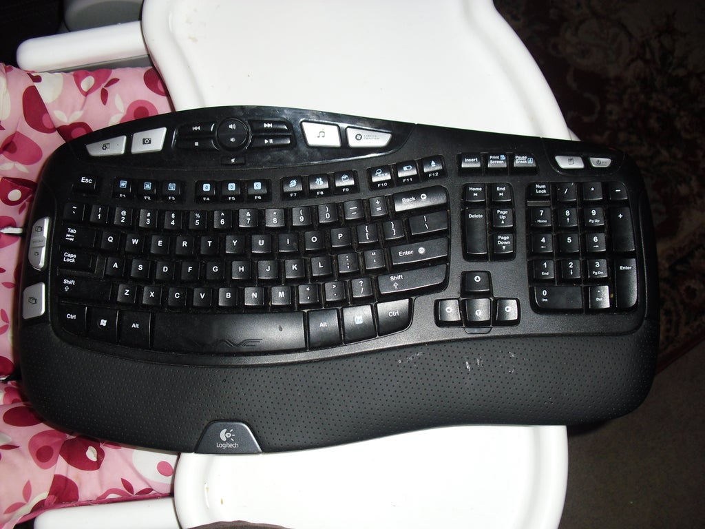 Cleaning A Sticky Logitec Wave Wireless Keyboard 6 Steps Instructables