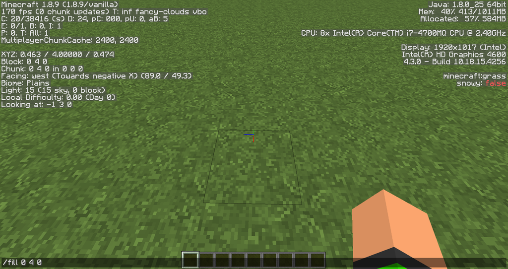 How To Use The Fill Command In Minecraft 6 Steps Instructables