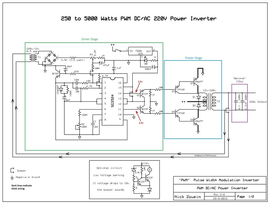 250 To 5000 Watts Pwm Dc Ac 220v Power Inverter Instructables