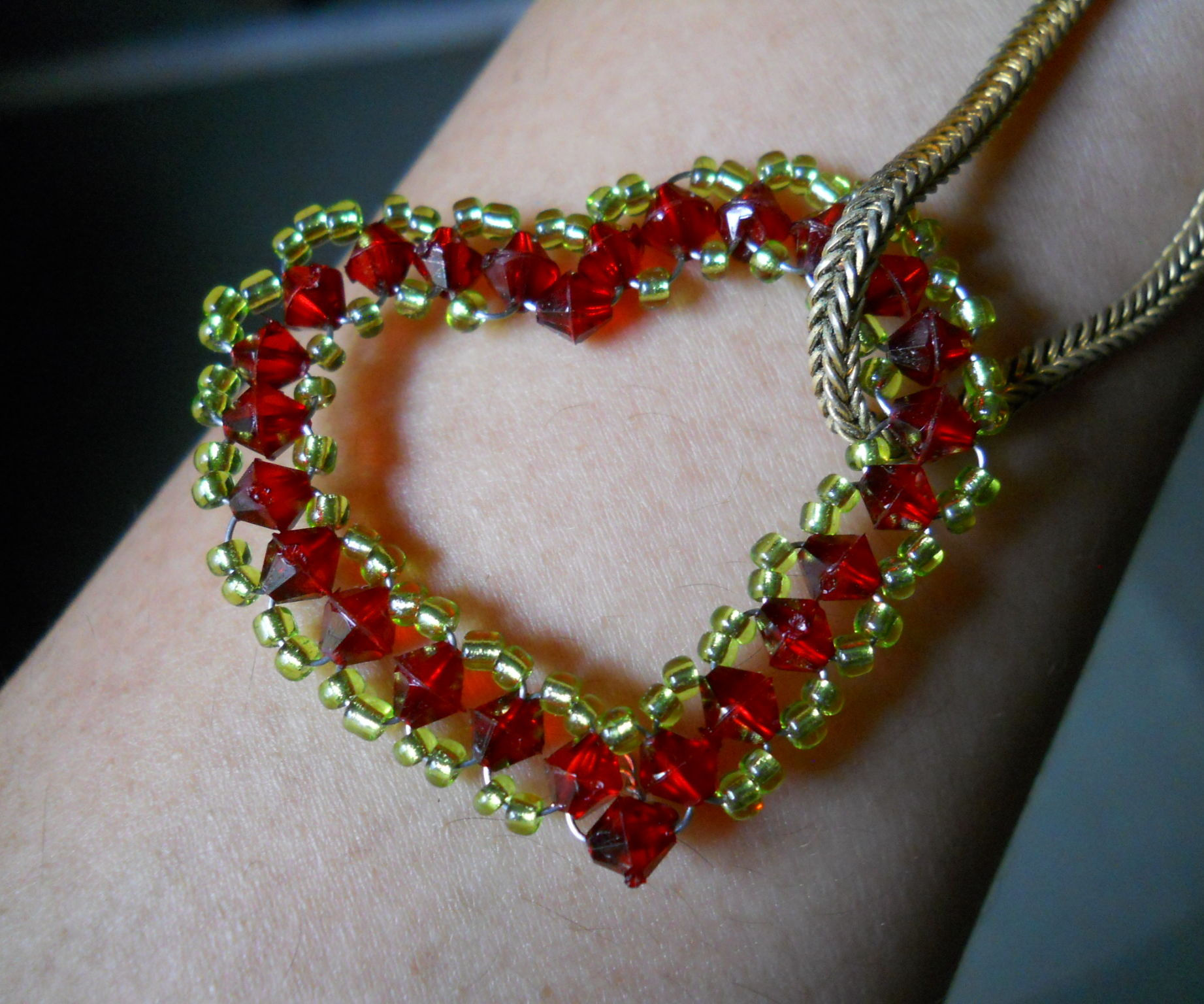 Beaded Heart Shaped Pendant 7 Steps (with Pictures) Instructables