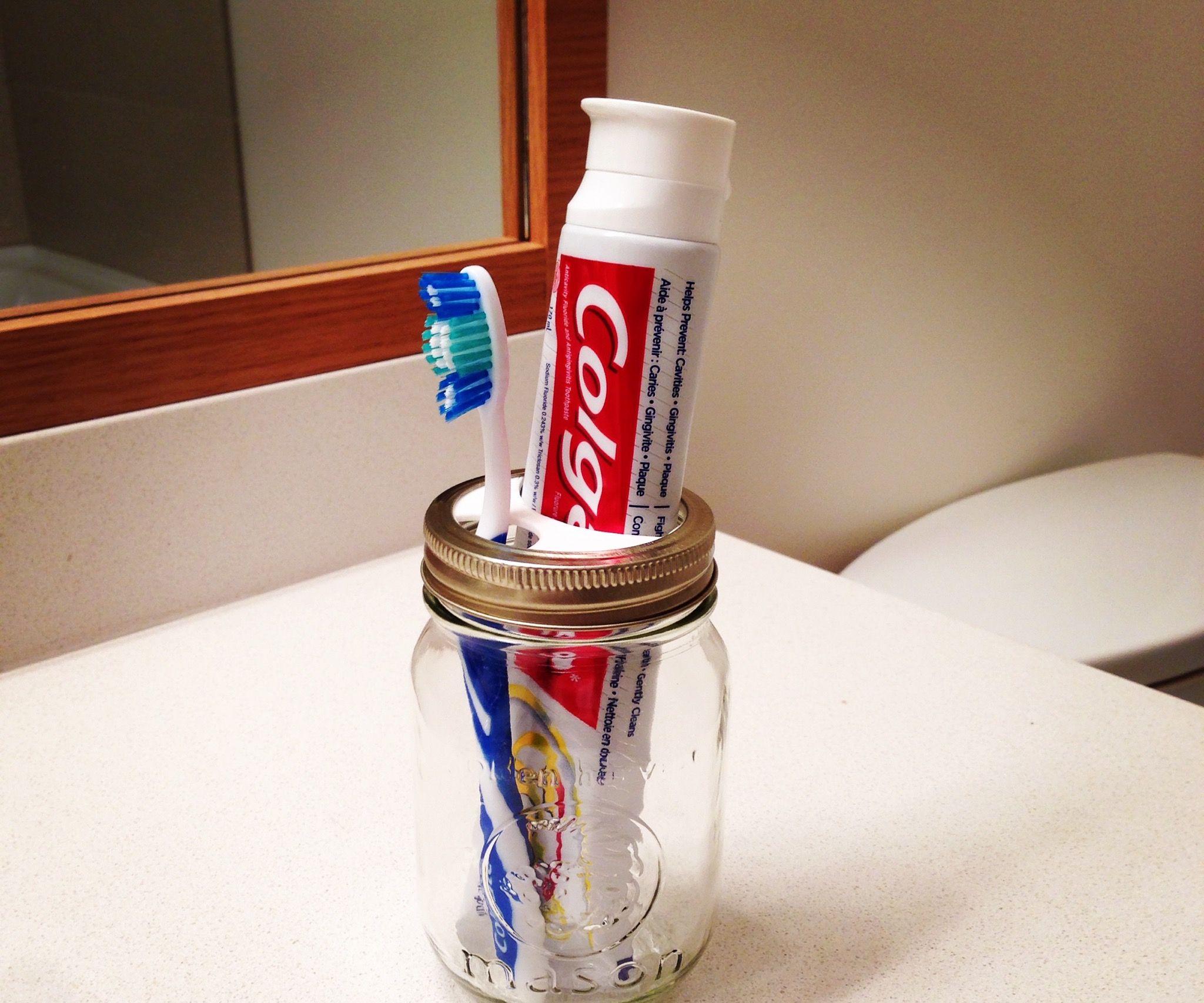 Mason Jar Toothbrush Holder Instructables