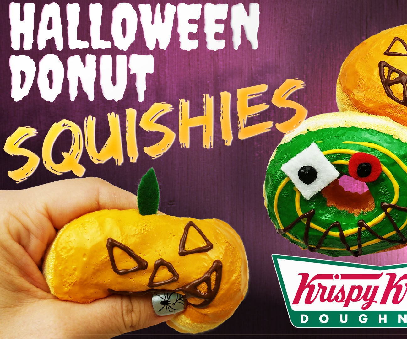 How to Make HALLOWEEN DONUT SQUISHIES Krispy Kreme Japan EditionDIY