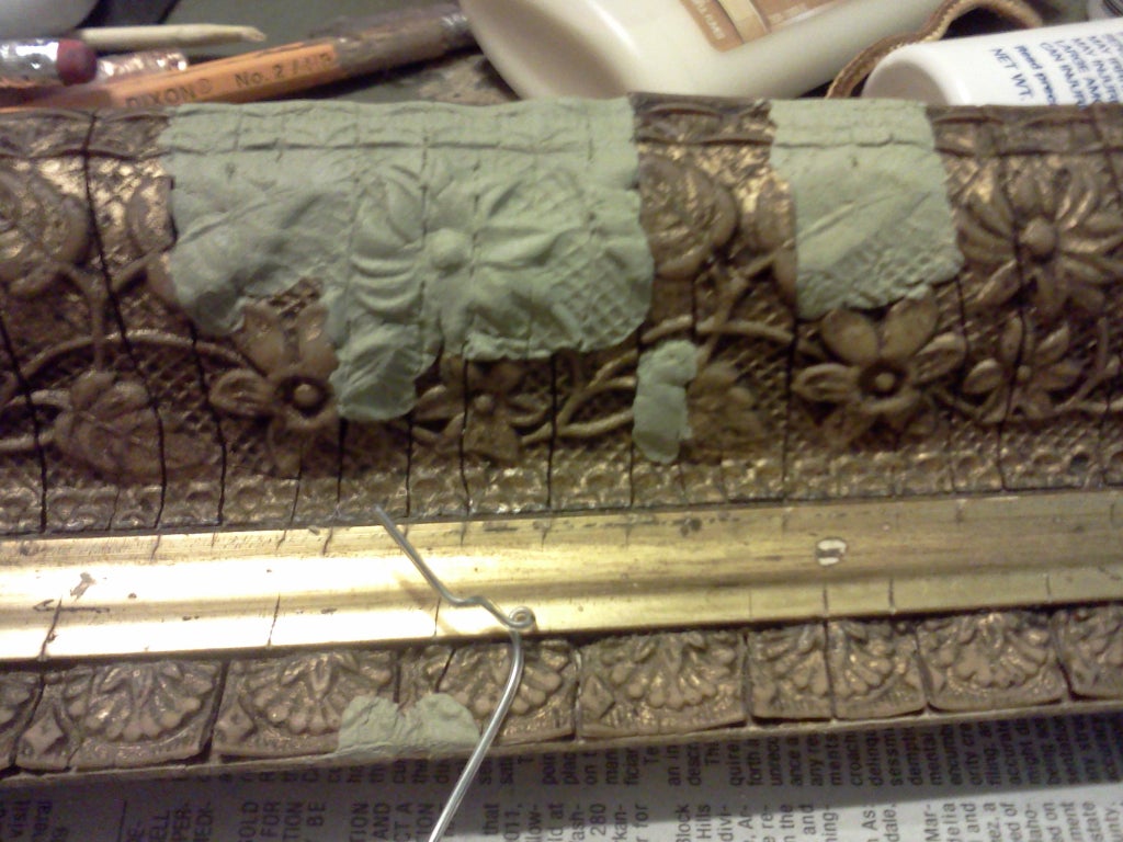 Vintage Plaster And Gold Frame Restored 9 Steps Instructables