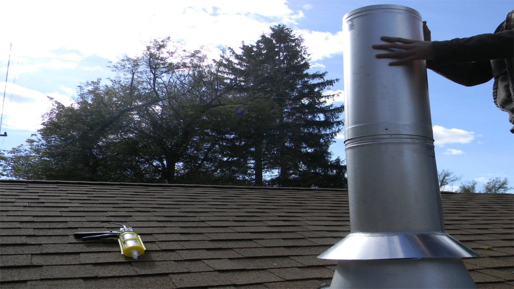 Chimney Pipe Installation For Wood Stove Through A Flat Ceiling 8 Steps With Pictures Instructables