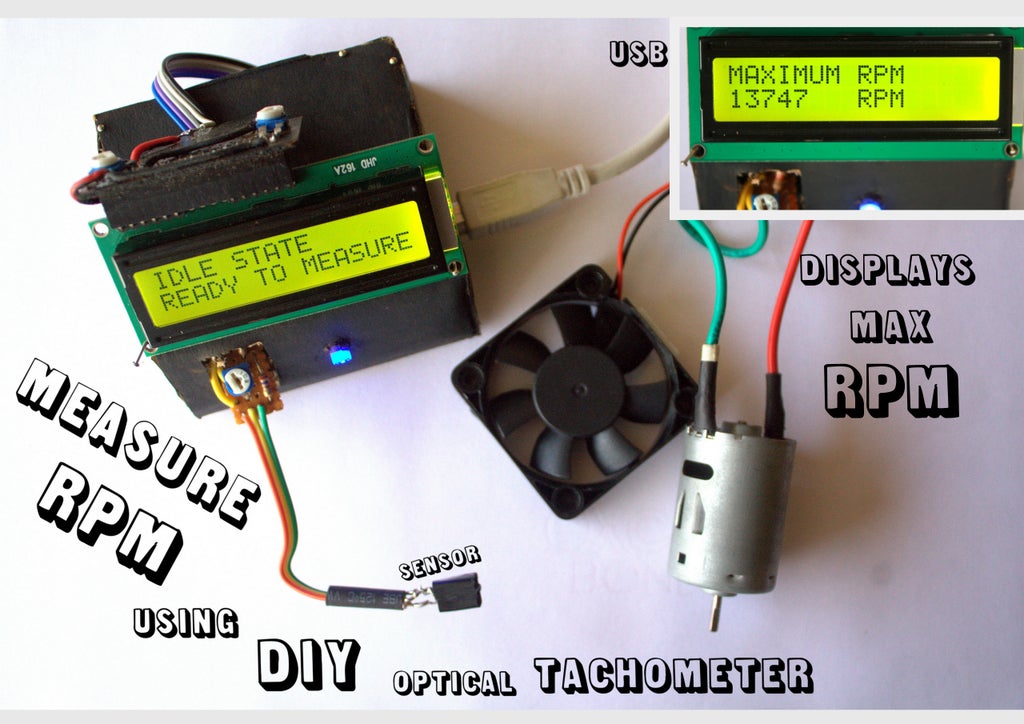 Measure Rpm Optical Tachometer 10 Steps With Pictures Instructables