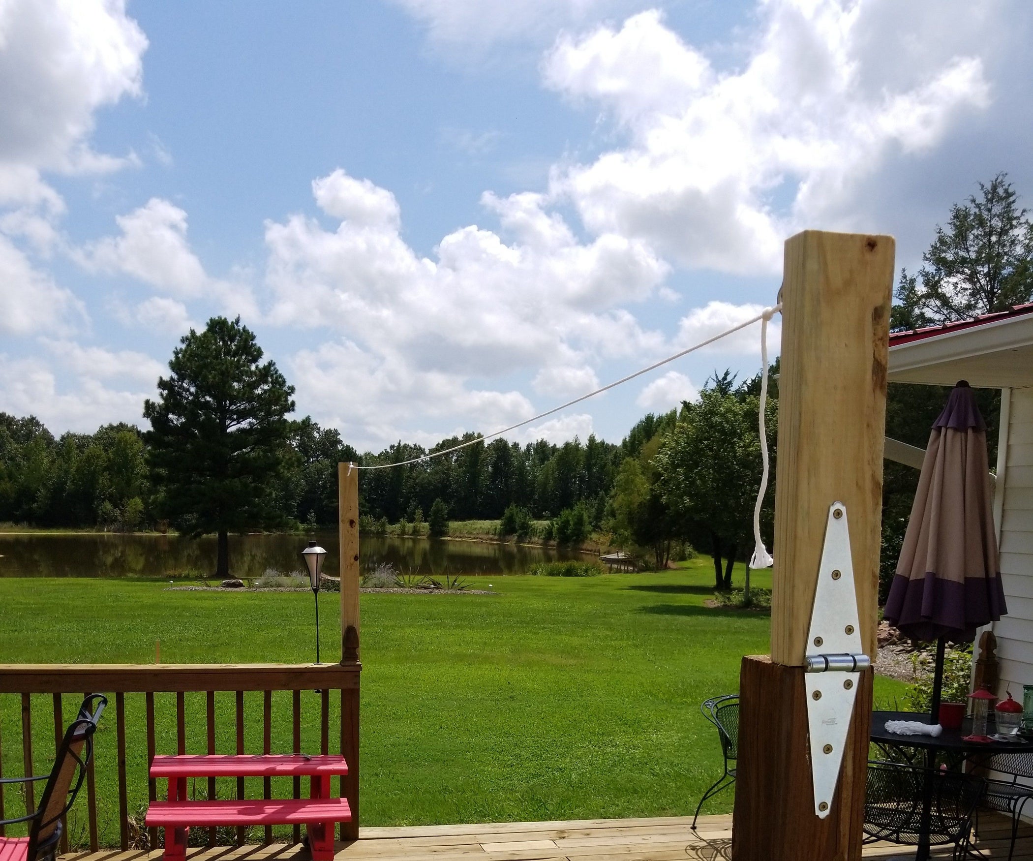 Deck Clothesline 5 Steps Instructables