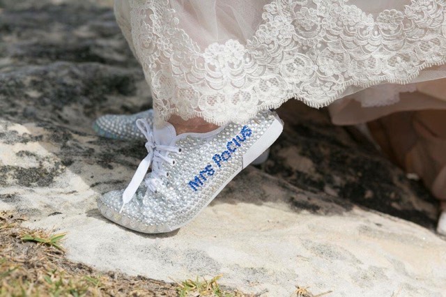 diy wedding sneakers