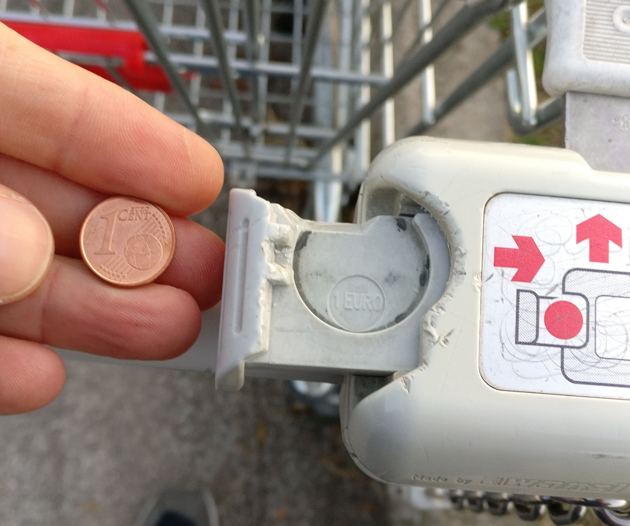 Unlock Shopping Cart With 1 Cent Instructables