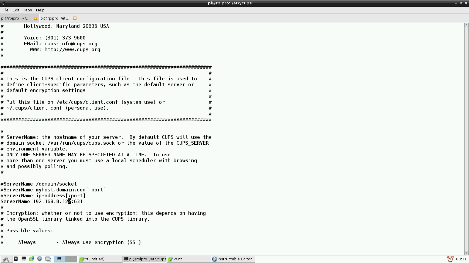 Enable Raspberry Pi to Print to Networked Printers and Print Servers